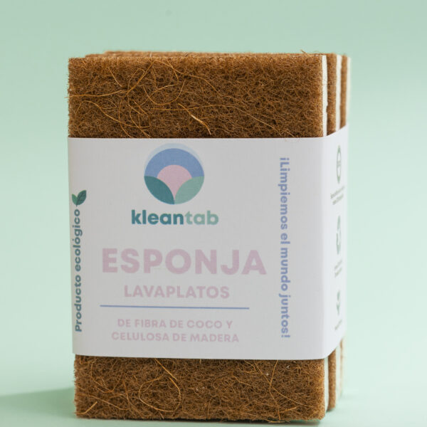 Esponja Lavaplatos de Fibra de Coco - 3 unidades